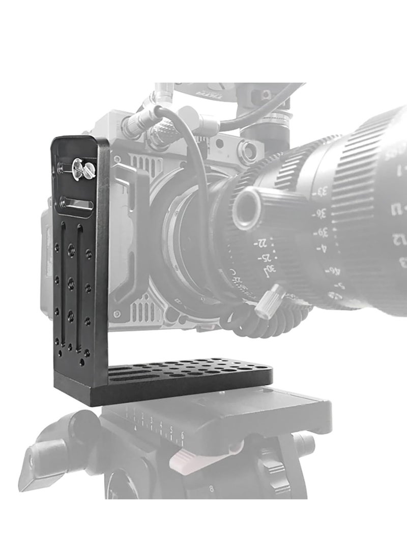 Universal L Camera Bracket with Quick Release Plate for DSLR Cameras - Vertical & Horizontal Switching for Canon, Nikon, Sony, DJI Osmo, Ronin, and Zhiyun Stabilizers & Tripods.