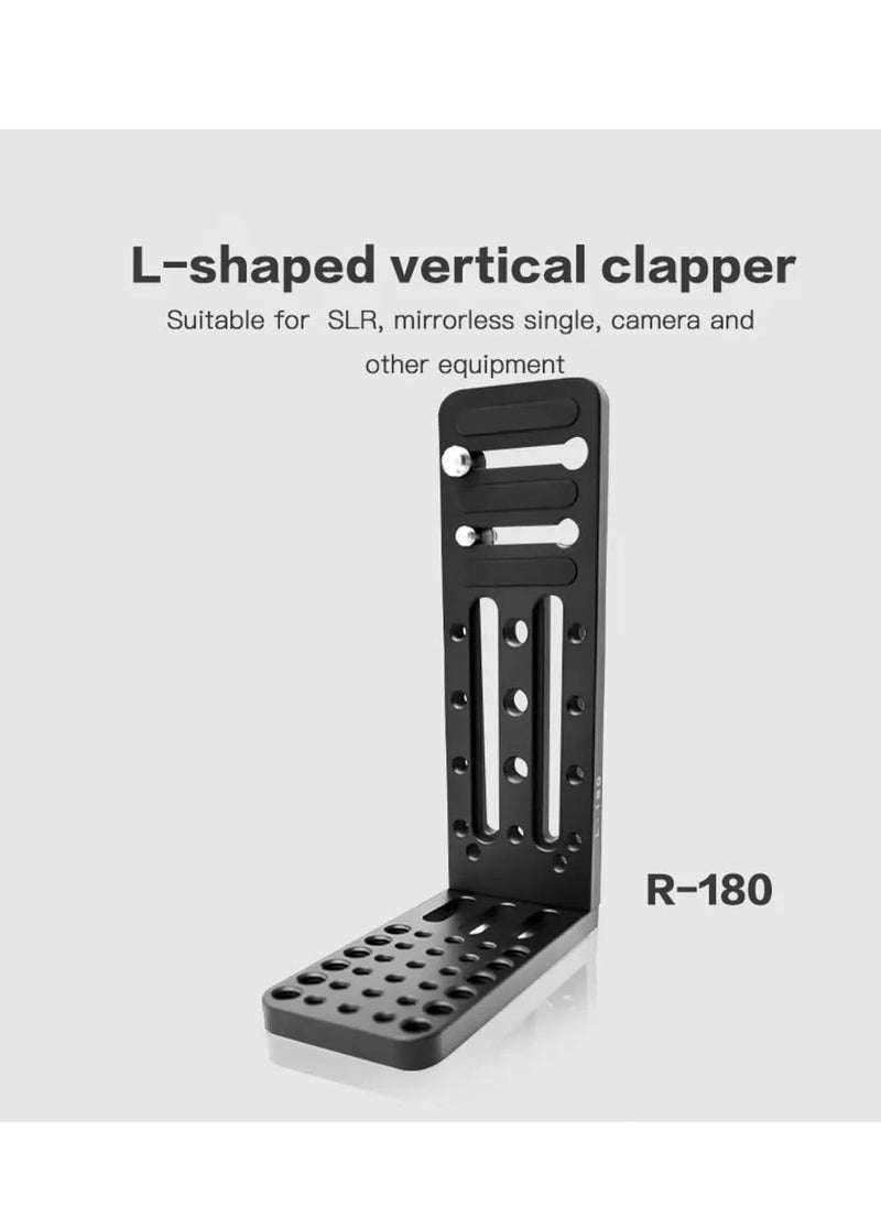 Universal L Camera Bracket with Quick Release Plate for DSLR Cameras - Vertical & Horizontal Switching for Canon, Nikon, Sony, DJI Osmo, Ronin, and Zhiyun Stabilizers & Tripods.