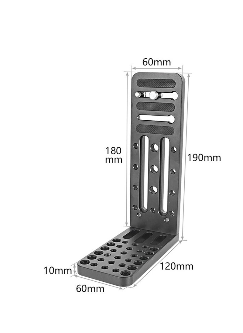 Universal L Camera Bracket with Quick Release Plate for DSLR Cameras - Vertical & Horizontal Switching for Canon, Nikon, Sony, DJI Osmo, Ronin, and Zhiyun Stabilizers & Tripods.