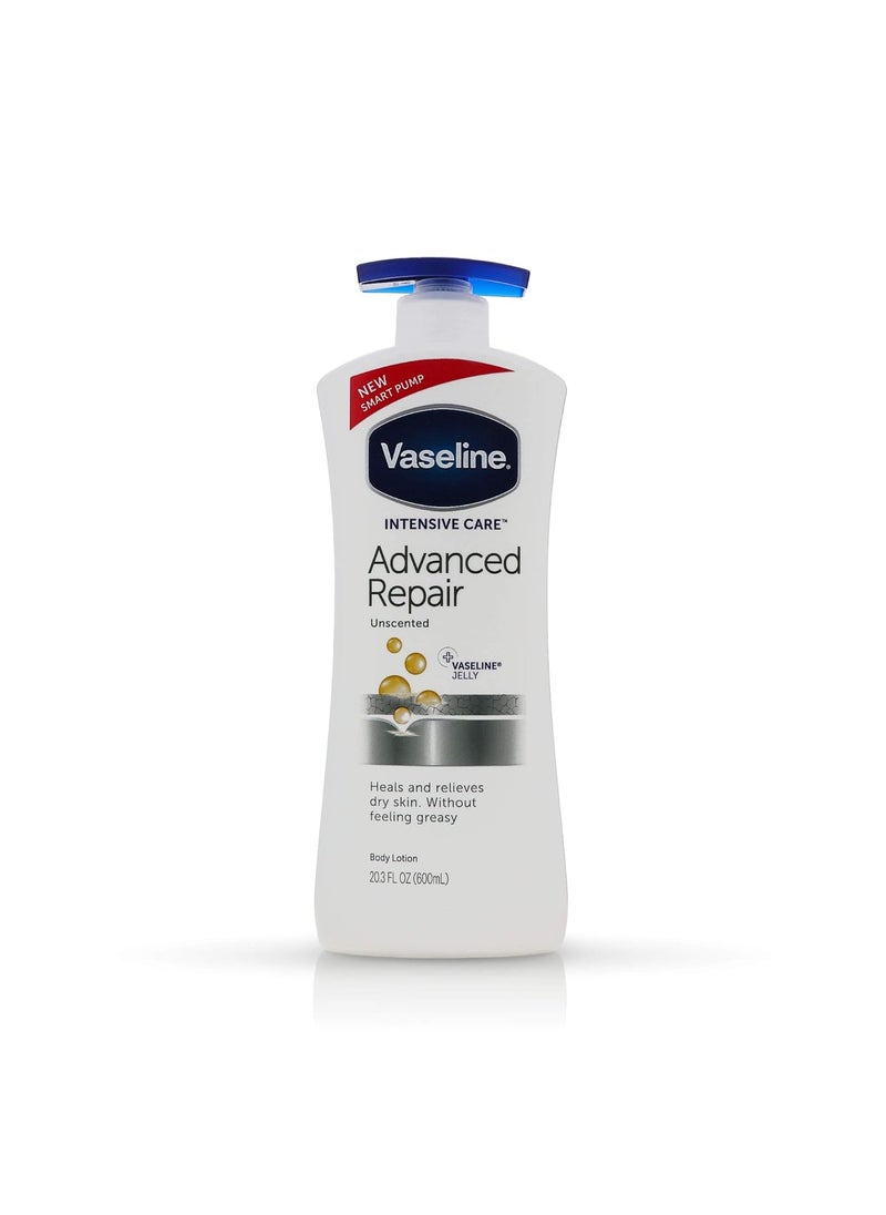 Vaseline Intensive Care Advanced Repair Unscented Healing Moisture Lotion, 20.3 oz (Pack of 2)