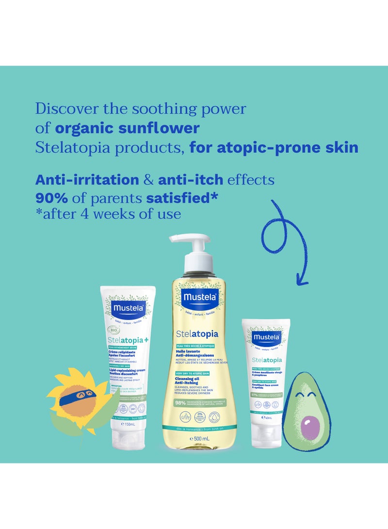 Stelatopia Emollient Face Cream 40 ML, Stelatopia+ Lipid-Replenishing Cream 150 ML, Stelatopia Cleansing Oil 500 ML