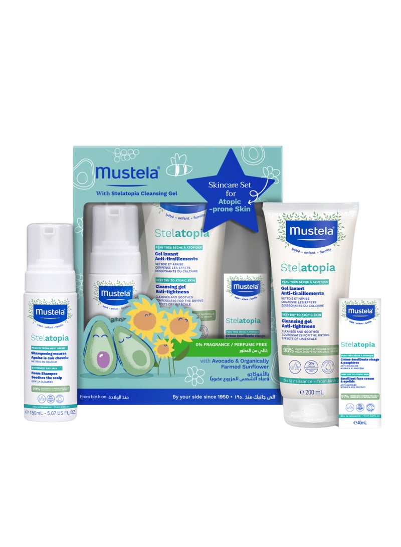 Foam Shampoo 150 ML, Cleansing Gel 200 ML, Face Cream 40 ML