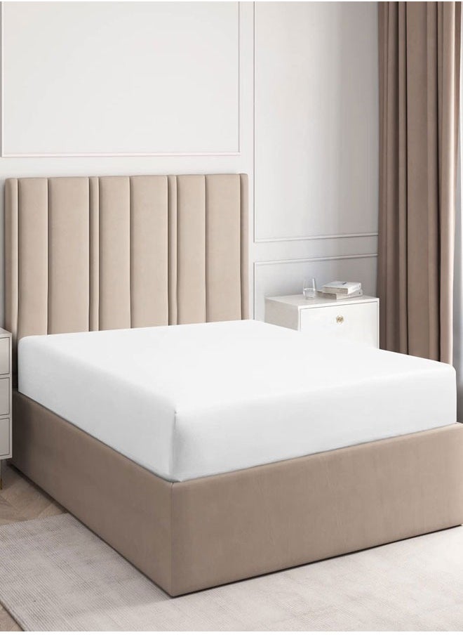 Queen Mattress Protector, Premium 100% Waterproof Mattress Cover, Noiseless Breathable Soft, Fitted Deep Pocket 5-26cm Bed Cover, Vinyl Free 160X200+30cm