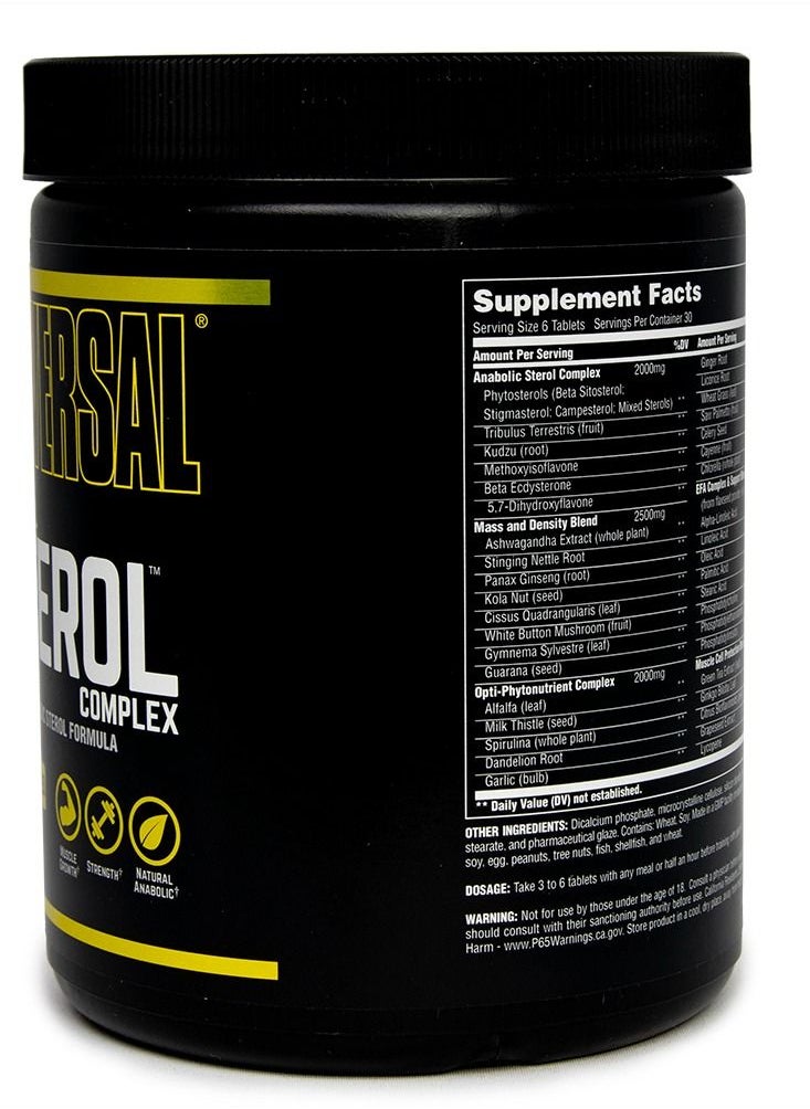 Universal Nutrition Natural Sterol Complex 180 Tablets