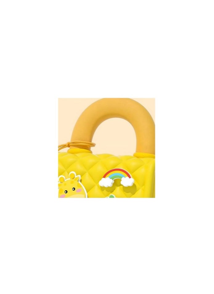 Cartoon Soft Silicone Design Bag Handbag cross body Purse Sweet Birthday Gift for Children Girls Sling Bag for Women, Stylish Bag, Side Bag for Girls, yellow