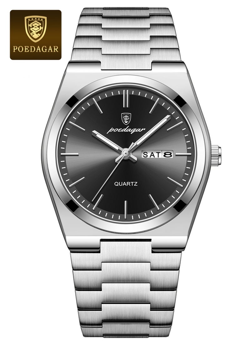 Man Watch , Waterproof Luminous Men's Watch Quartz-40.5mm