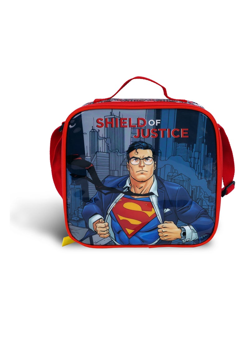 Warner Bros. - 5-In-1 Superman Shield of Justice Trolley School Set 16 Inches