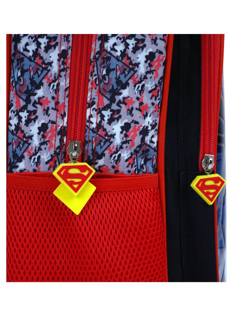 Warner Bros. - 5-In-1 Superman Shield of Justice Trolley School Set 16 Inches