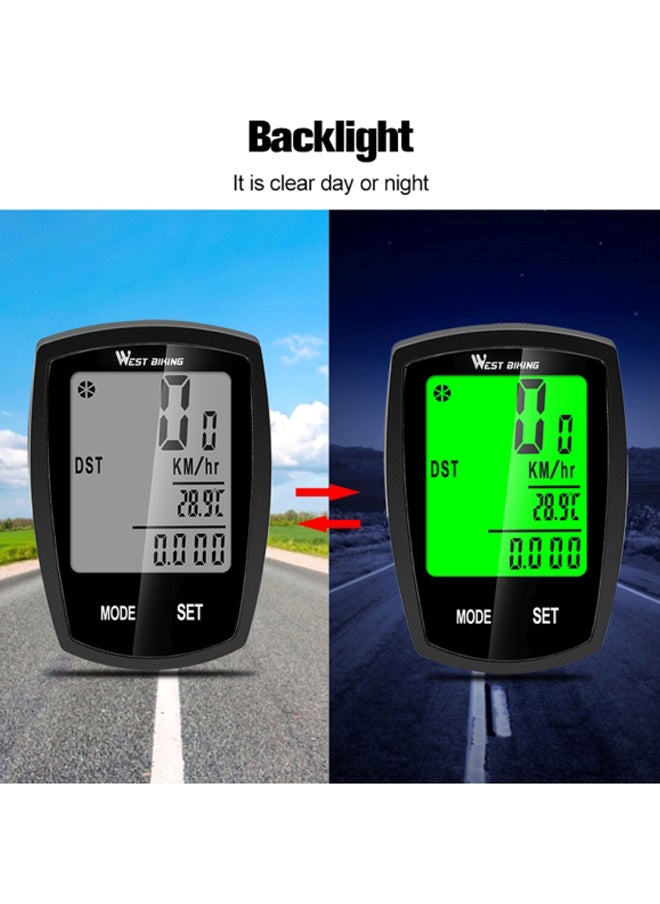 Wireless Bike Speedometer 6x4cm