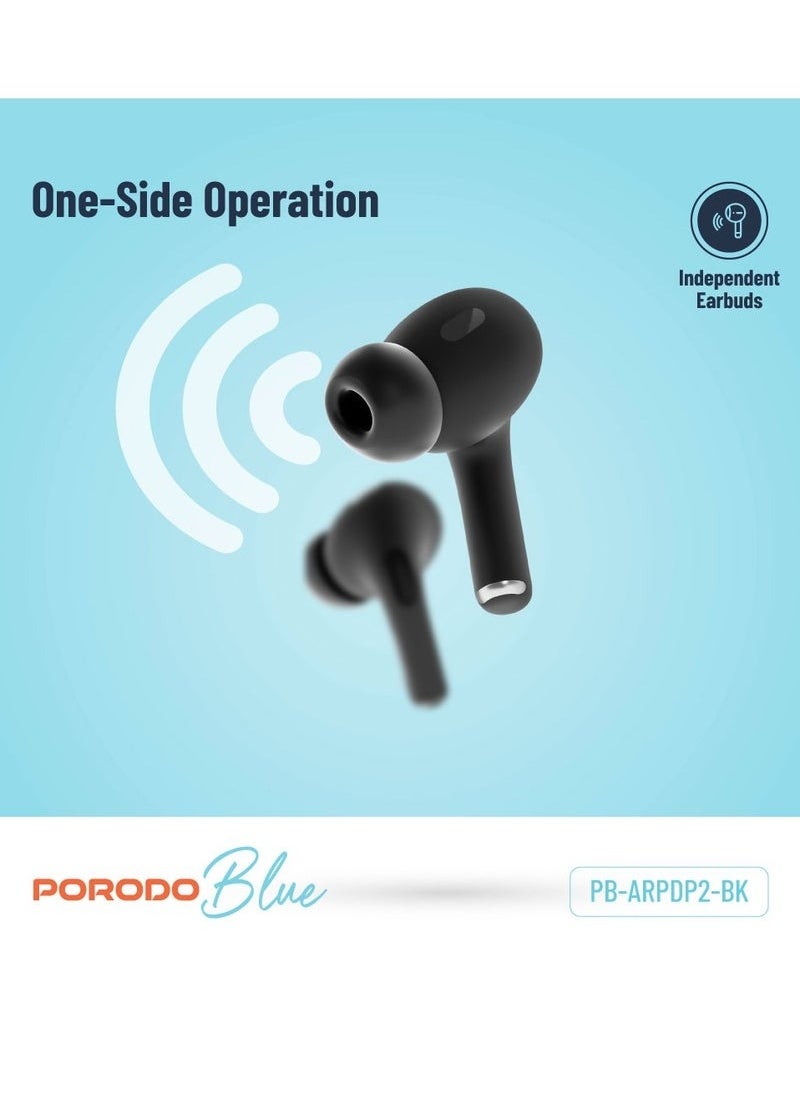 Porodo Blue With Swipe Volume Wireless Charging