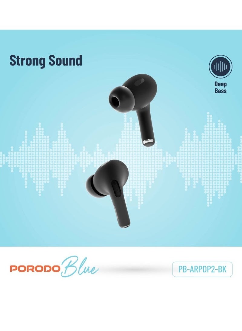 Porodo Blue With Swipe Volume Wireless Charging