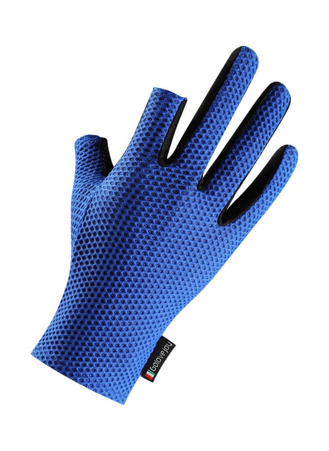 2 Fingerless Design Fishing Gloves