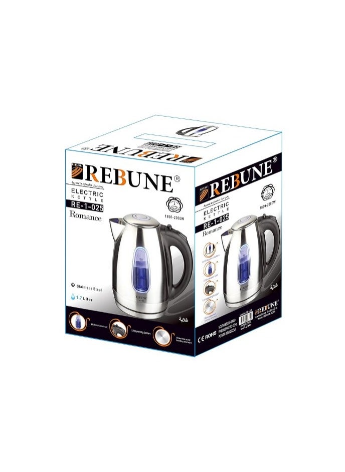 Electric Kettle Stainless Steel Fast, 1.7 Litre