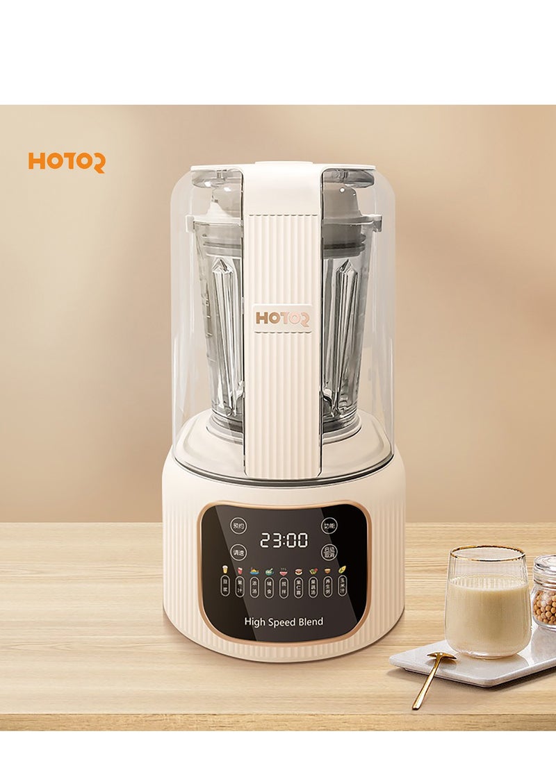 Electric Juicer Blender Mixer High Speed Blender Blender Smoothie Maker Soy Milk Machine With Grinder Mill, Chopper Mill, Ice Crush Function 1.65L White