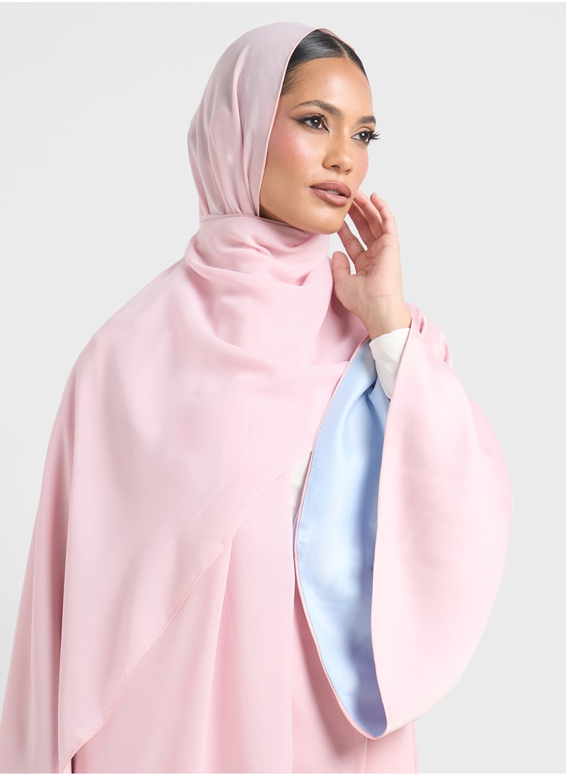 Two Toned Abaya With Sheila