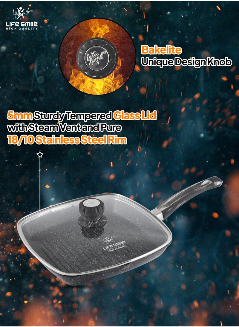 Detachable Granite Coating Cookware Set-51 Pcs, Non-Stick Induction Base Pots ,Pans And Cutlery set include Frying pan with lid,Saucepan with lid,Wok Pan,Stockpot,Steamer pot,Cutlery set with Holder,Oven Cake pans,Spatula,Oven gloves,Placemat