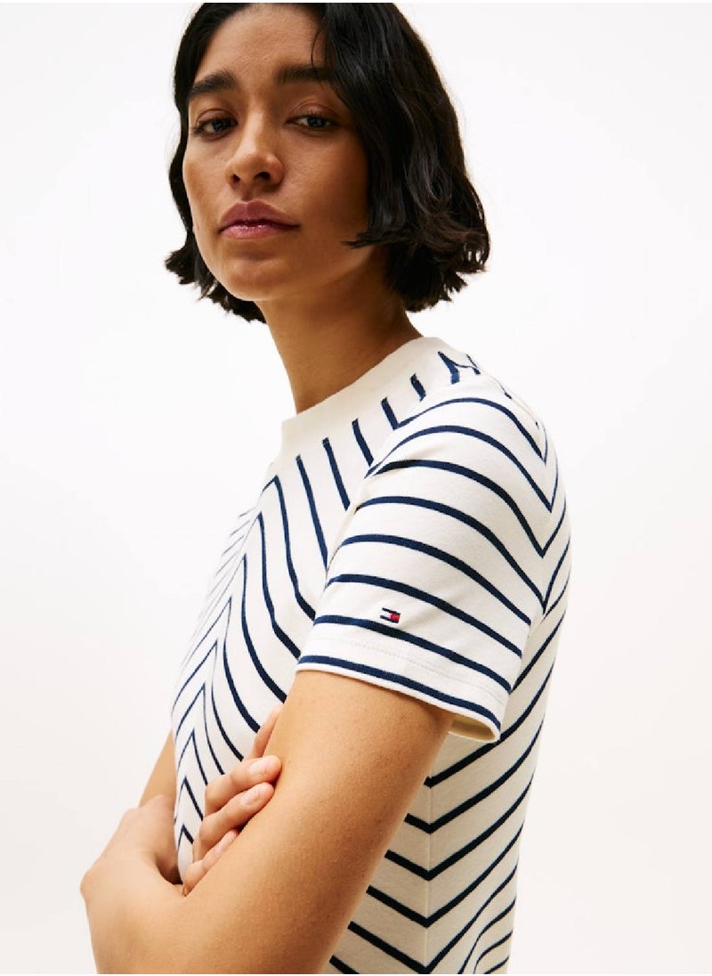Striped A-Line Dress