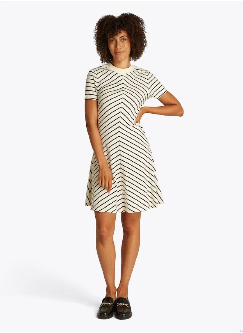 Striped A-Line Dress