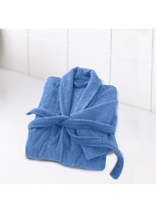 Terry Bathrobe With Pockets Skyblue Xxl Hotel Luxury Loungewear Cotton Soft And Absorbent Comfortable After Shower Bathrobe Fade Resistant For Men And Women One Size Fits All 45X30X65Cm
