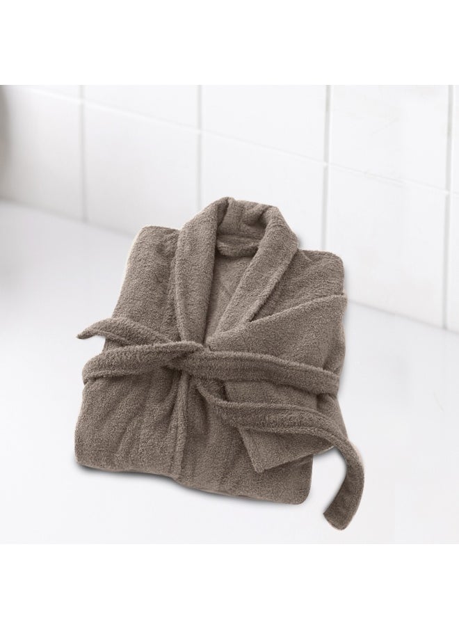 Terry Bathrobe With Pockets Taupe Xxl Hotel Luxury Loungewear Cotton Soft And Absorbent Comfortable After Shower Bathrobe Fade Resistant Men And Women One Size Fits All 45X30X65Cm