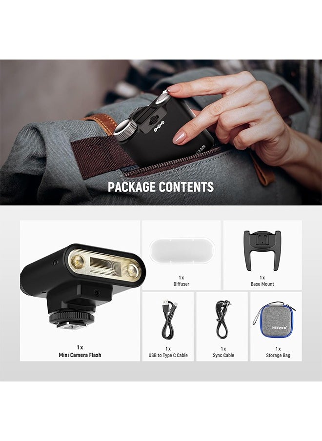 NEEWER Z160 Camera Flash, 22Ws GN14 6000±200K CCT Speedlite, A/M Mode 1/1-1/128 Power, 7.2V/1100mAh Battery, 650 Full Power Light, 1.5s Recycling, Compatible with Canon Nikon Sony Fuji Olympus CamerasNEEWER Z160 Camera Flash, 22Ws GN14 6000±200K CCT Speedlite, A/M Mode 1/1-1/128 Power, 7.2V/1100mAh Battery, 650 Full Power Light, 1.5s Recycling, Compatible with Canon Nikon Sony Fuji Olympus Cameras