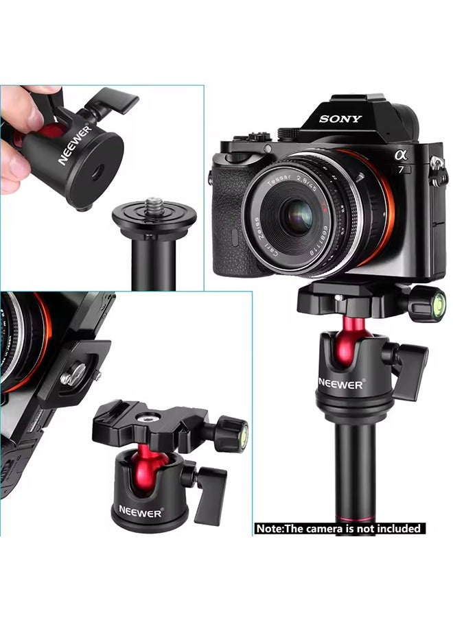 NEEWER Camera Tripod Head Ball Head 360° Rotating Panoramic with 1/4