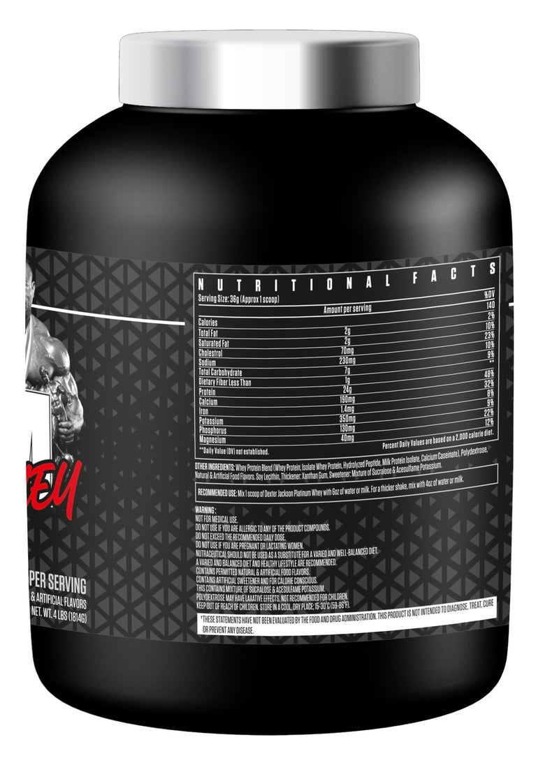 Black Series Platinum Whey - Ultra Premium Strength Whey & Isolate Protein -White Chocolate Raspberry, 4lbs
