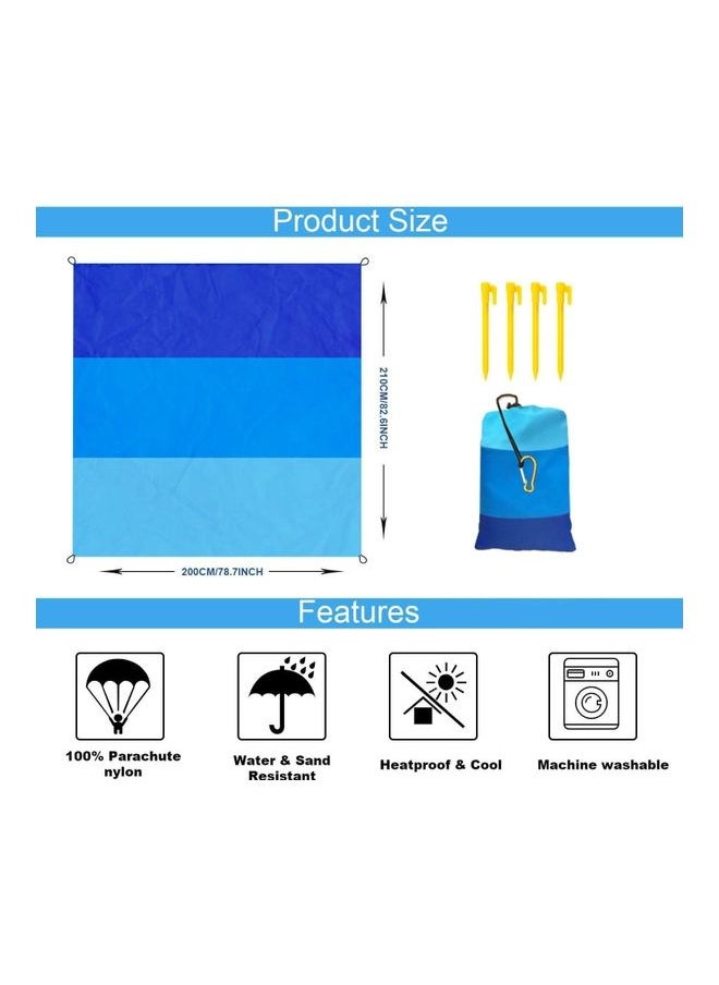 Waterproof Portable Outdoor Picnic Mat with 4 Ground Stakes
