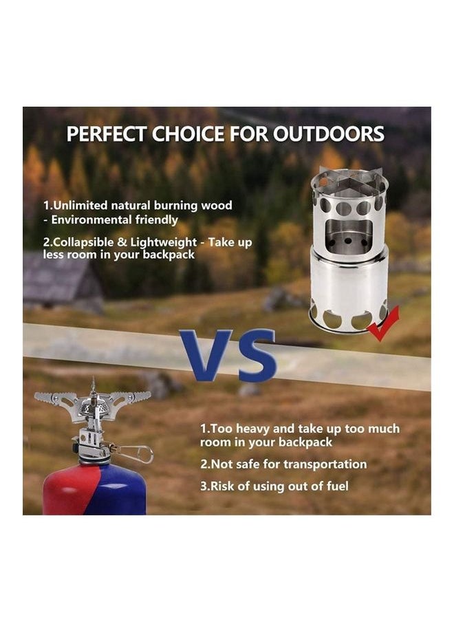 Portable Wood Burning Stove 21 x 11.5cm
