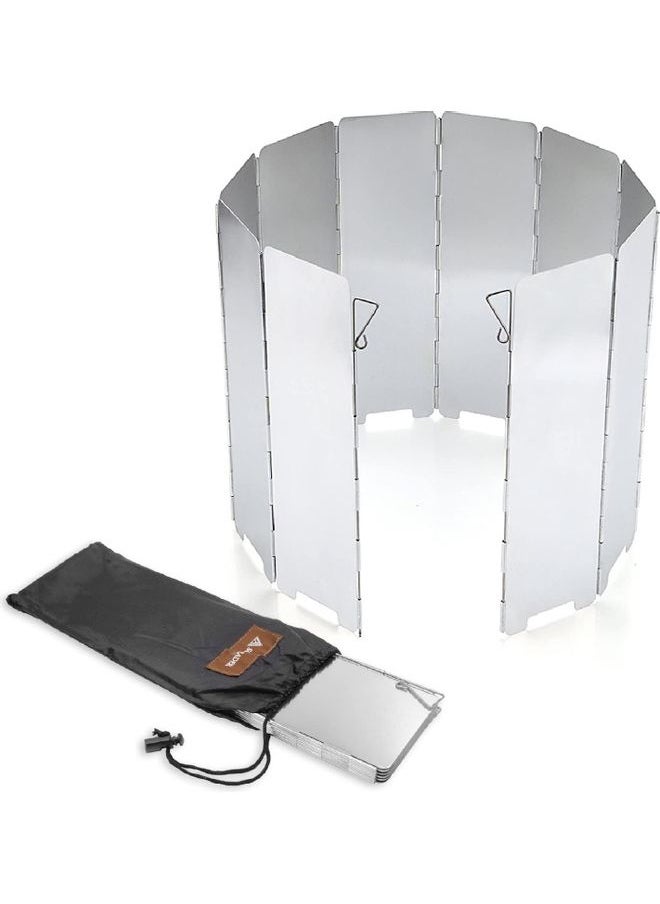 Tall Windscreen Compact Folding Camp Stove 9.5 x 3.2 x 0.7cm