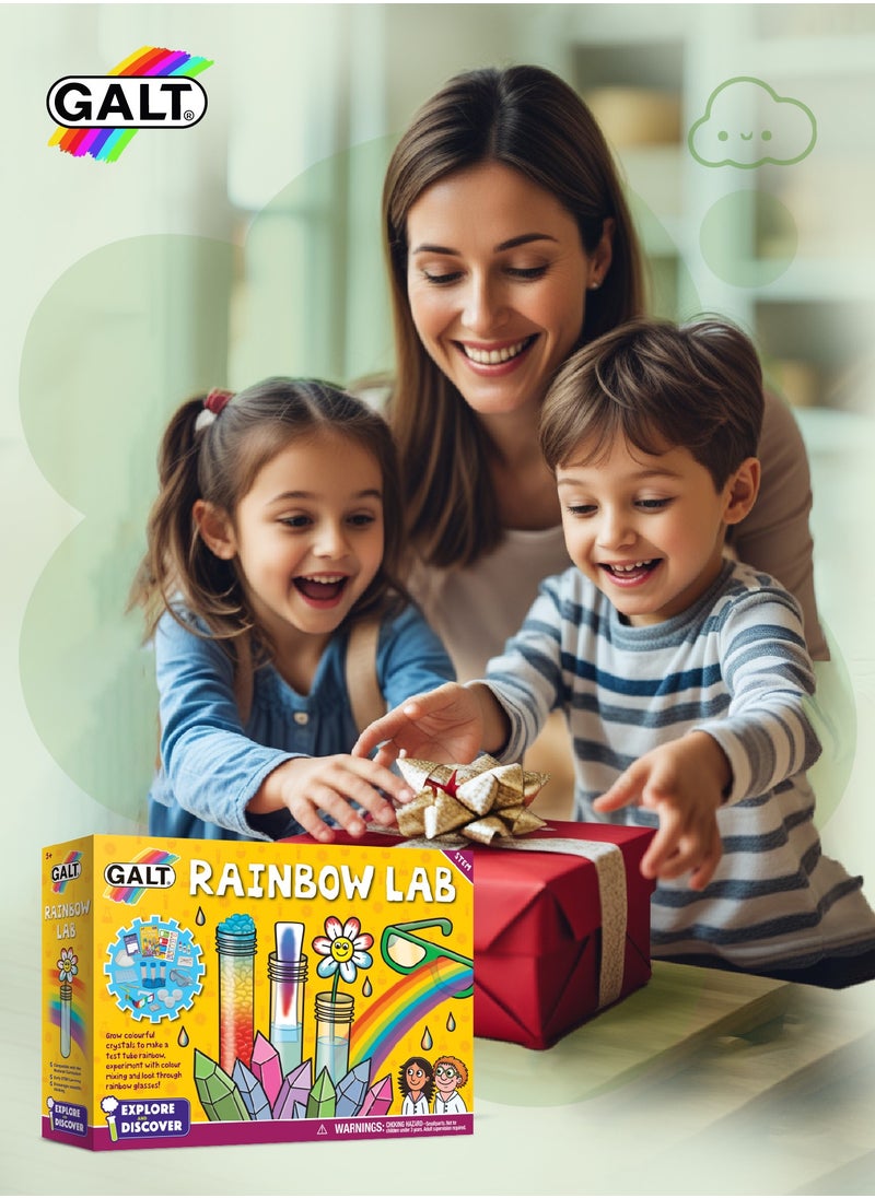 STEM Rainbow Science Kit for Kids | Color Mixing Crystals | Educational Lab Set | Safe & Fun Learning Toys | 31 x 7 x 22cm