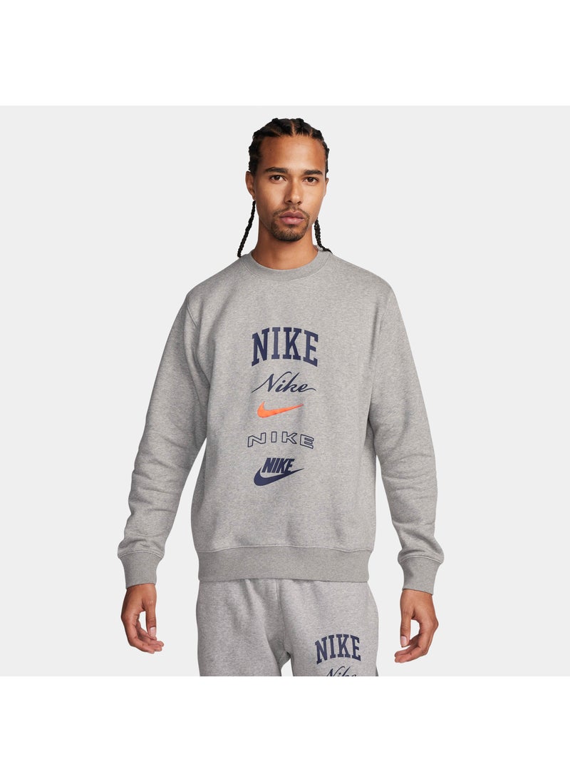 Men's Club Fleece Long-Sleeve Sweatshirt