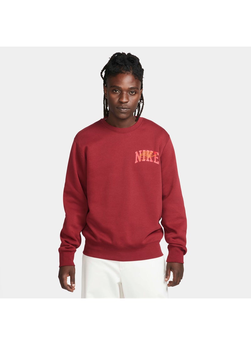 Men's Club Fleece Long-Sleeve Sweatshirt
