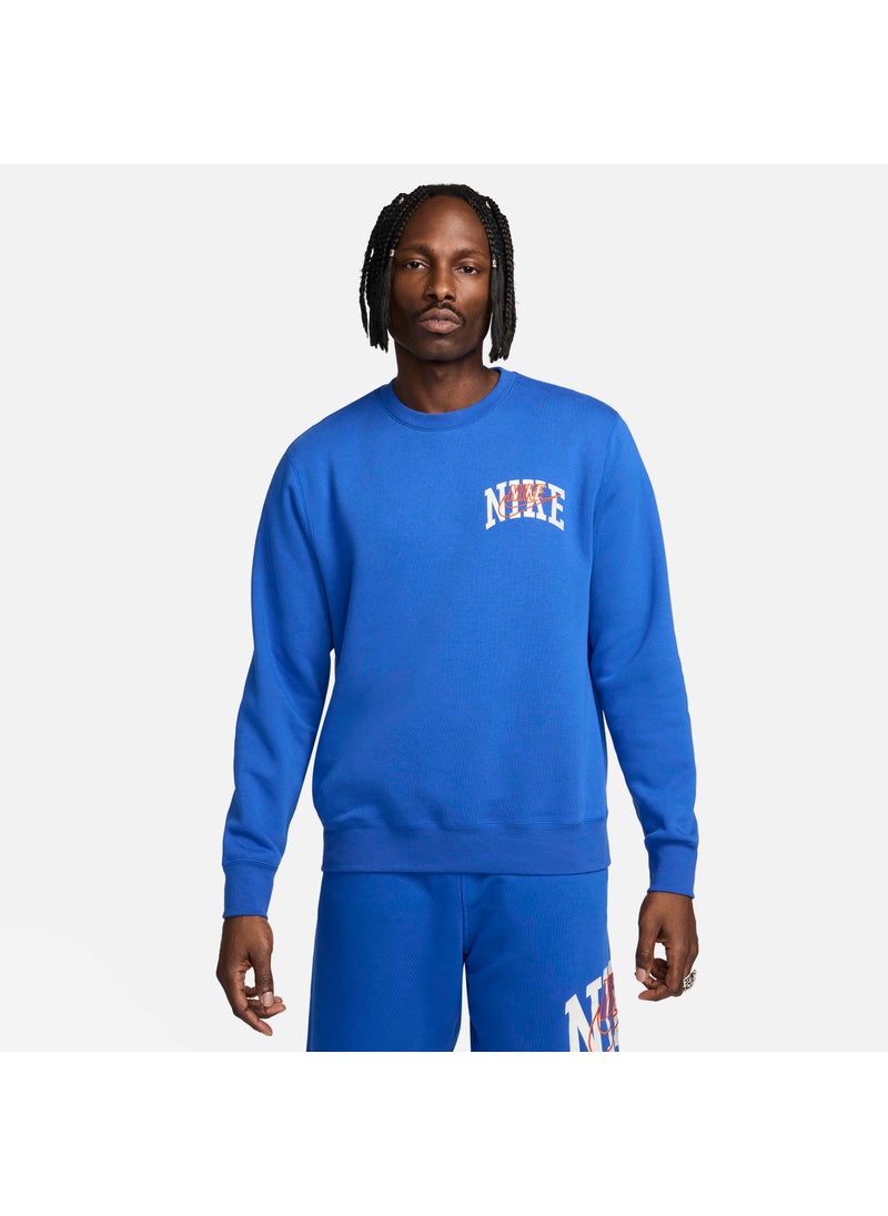 Men's Club Fleece Long-Sleeve Sweatshirt