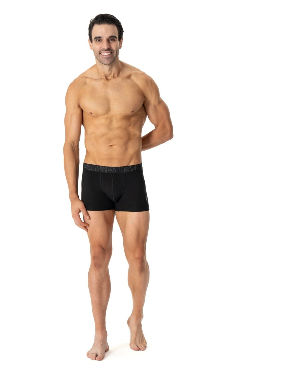BASE. POLO ASSN. Men's Anthracite-Sax-Black 3-pack Boxer 80518