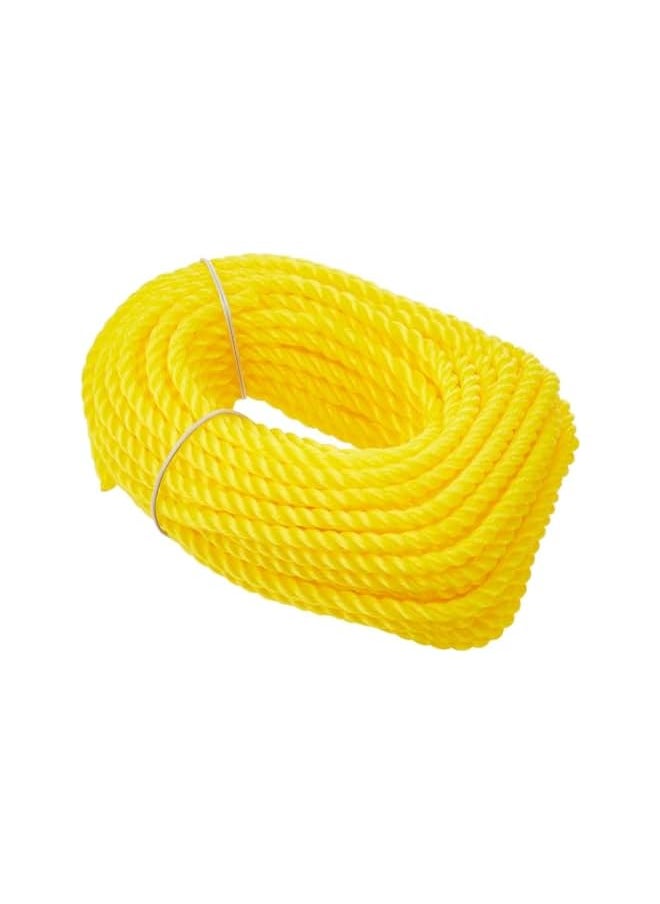 The Bros Plastic Rope 35 Yards Length 8 mm Diameter | High-Strength Nylon Rope for Docks, Marine Mooring Lines, Camping, Climbing, Rescue and Multipurpose, Mix Colours Yellow,Blue,Red,Orange and Green
