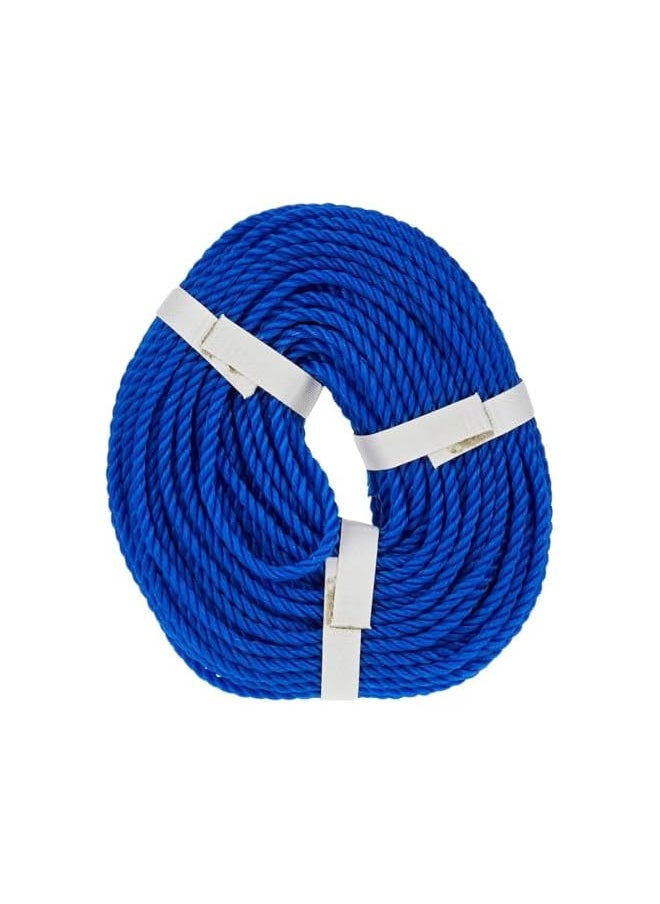 The Bros Polyester Nylon Rope - 30 Yards Durable, Strong, and Versatile Braided Twisted Twine Cord – Ideal for Camping, Boating, Construction, Gardening, DIY, and More - Colour May Vary (3MM)