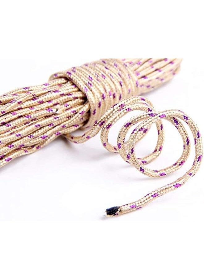 The Bros 20 Meter Multicolor Nylon Braided Cotton Rope – Versatile and Durable for Crafting, Outdoor Activities, and Decoration