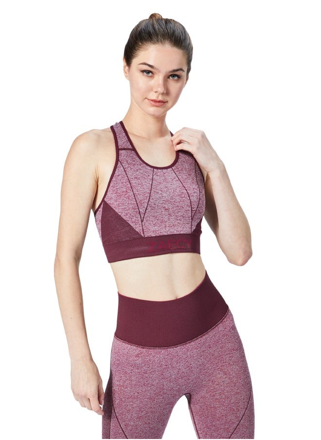 Women's High-Support Seamless Padded Sports-Bra