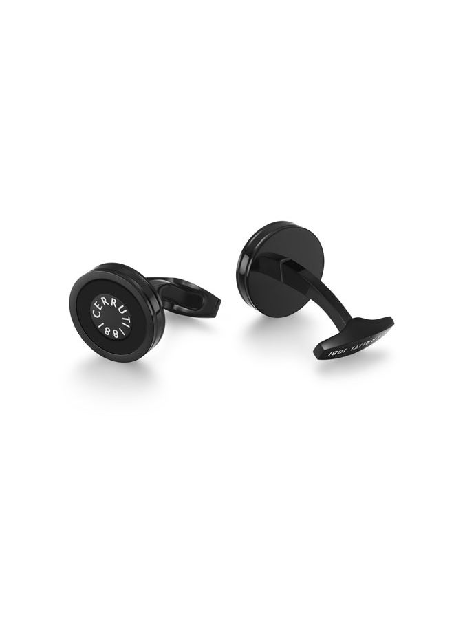 Lorenzo Grey Stainless Steel Cufflink for Men