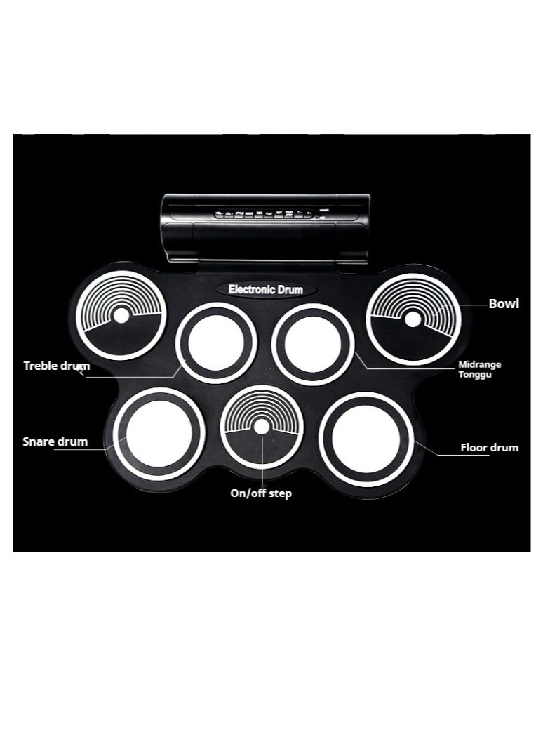 Portable Foldable Silicone Electronic Drum Pad Kit