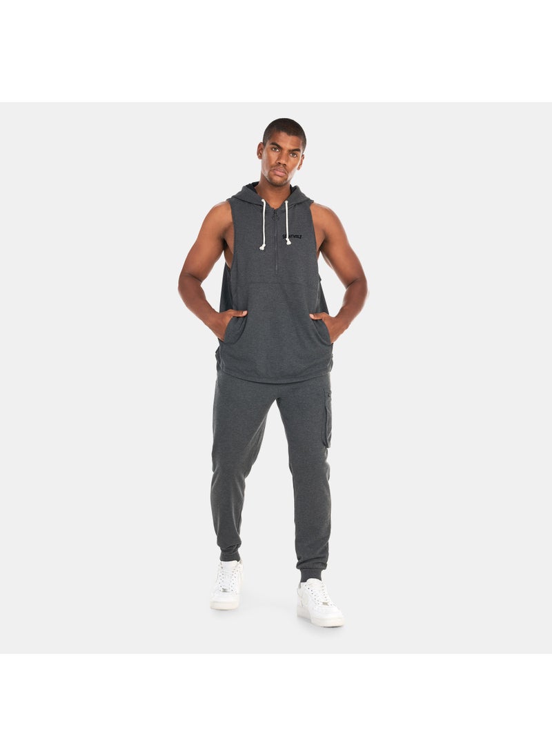 Men's Sleeveless Hoodie