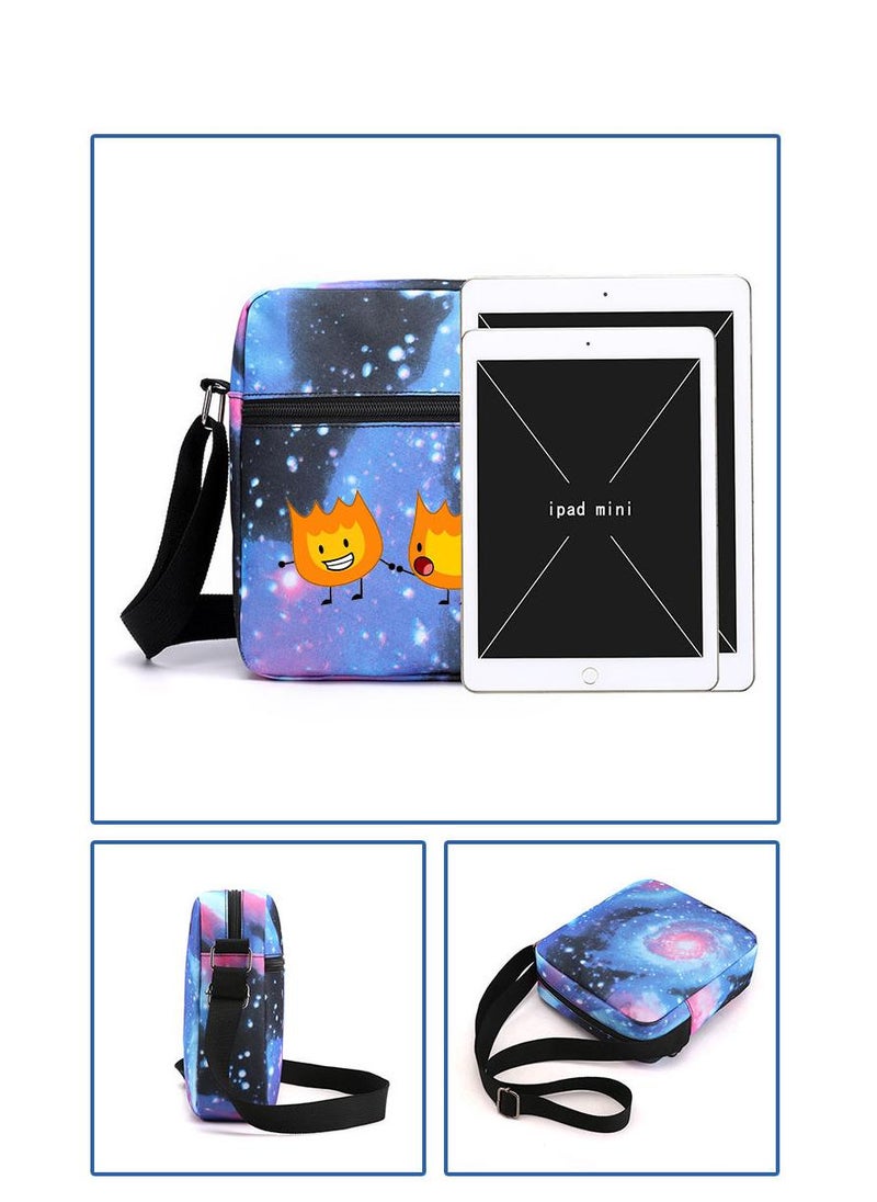 3 Pcs Set Battle For Dream Island School Bag Satchel Pencil Case Set Anime Battle For Dream Island Gifts For Kids Game Fans