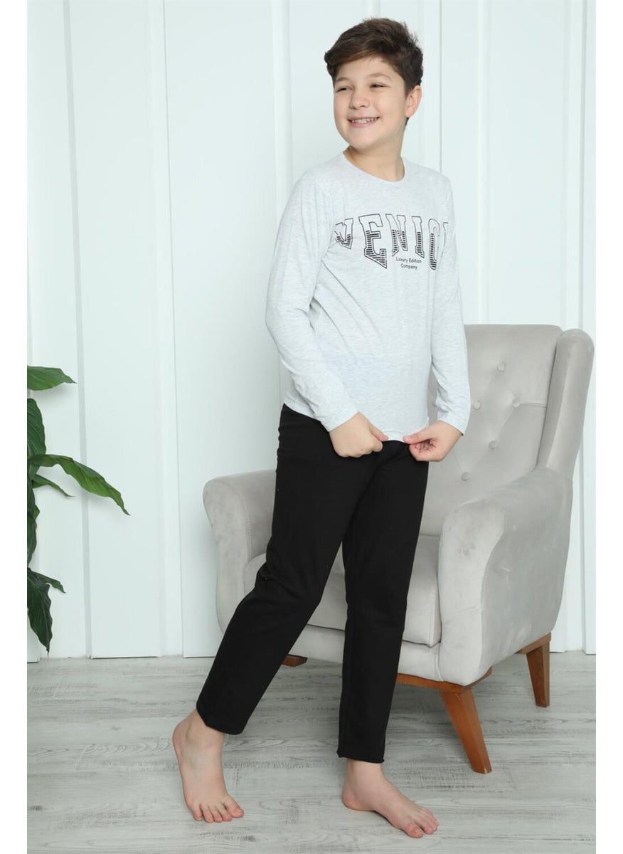 Boy's Combed Cotton Pajama Set 20417