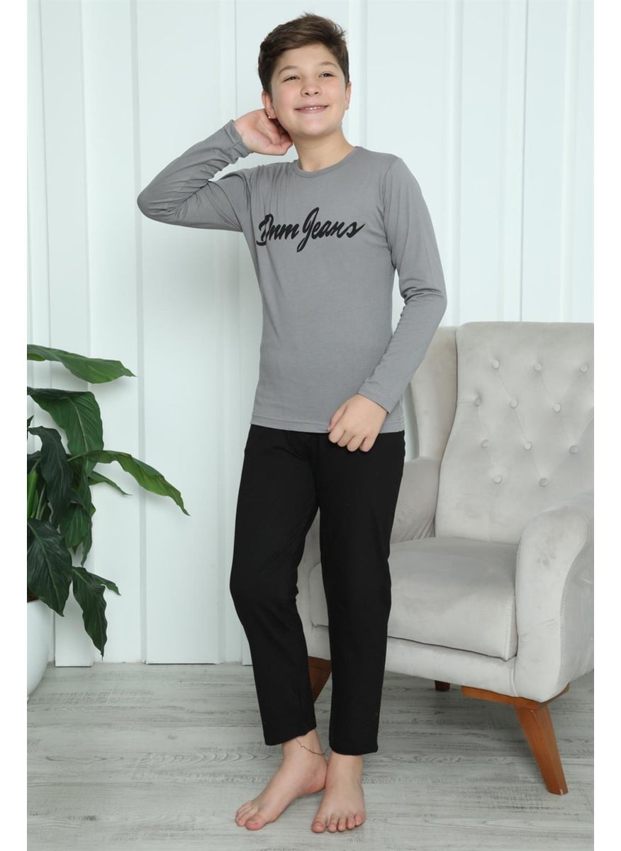 Boy's Combed Cotton Pajama Set 20416