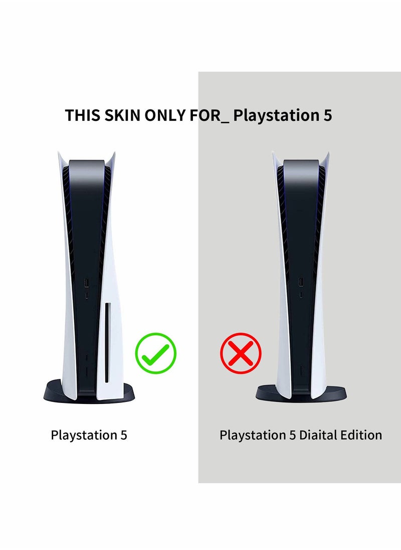 Skin for PlayStation 5 Disc Version, Sticker for PS5 Vinyl Decal Cover for Playstation 5 Controller