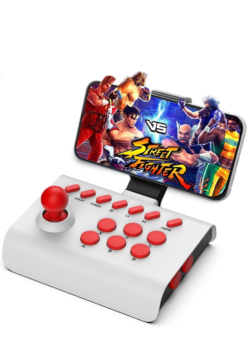Fighting Game Controller for iPhone iOS Android PC Stick Nintendo Switch/PS3/PS4 Arcade Rocker Gamepad with Turbo u0026 Marco Emulators/Cloud/PS Remote Play/Steam