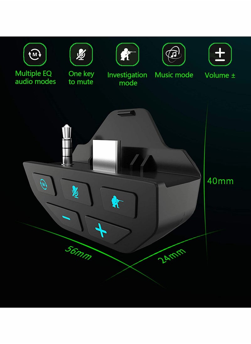 Stereo Headset Adapter Only for Microsoft Xbox One X/S Controller,Sound Enhancer with 3.5 mm Audio Jack