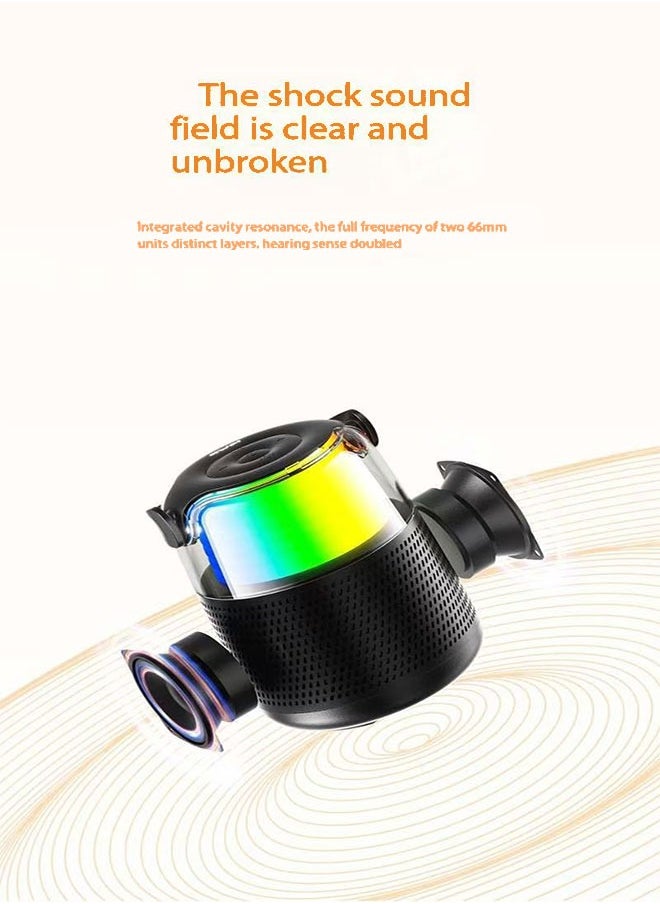 Mini Karaoke Machine, Portable Speaker, Karaoke with Wireless Microphone, For Kids and Adults, Mini Wireless Bluetooth Speaker with Lights for Indoor and Outdoor Parties and Presentation Parties Bluetooth Speaker