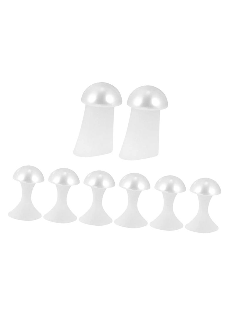 8pcs Nail Toe Separator Nail Painting Tools Nails Tools Rhinestones for Nails Toe Separators for Nail Polish Silicone Toe Dividers Pedicure Separators for Women Nail Supplies Foot